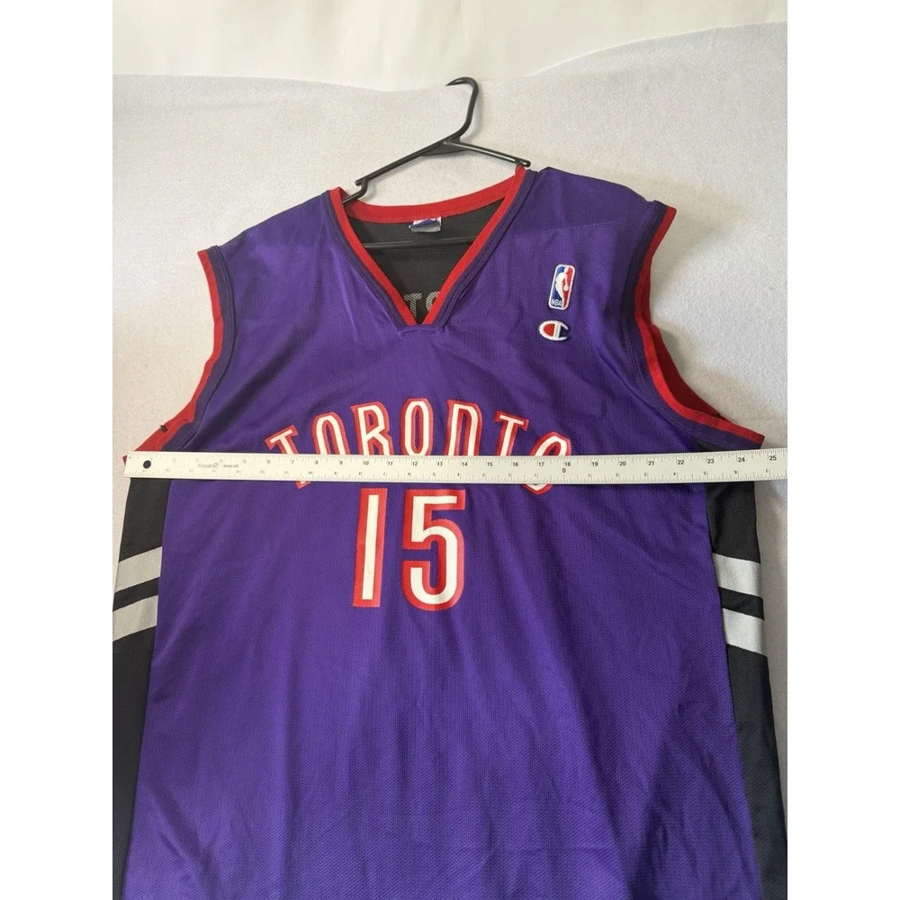 Vintage Champion Vince Carter Toronto Raptors Jersey Mens L Size 44 Retro